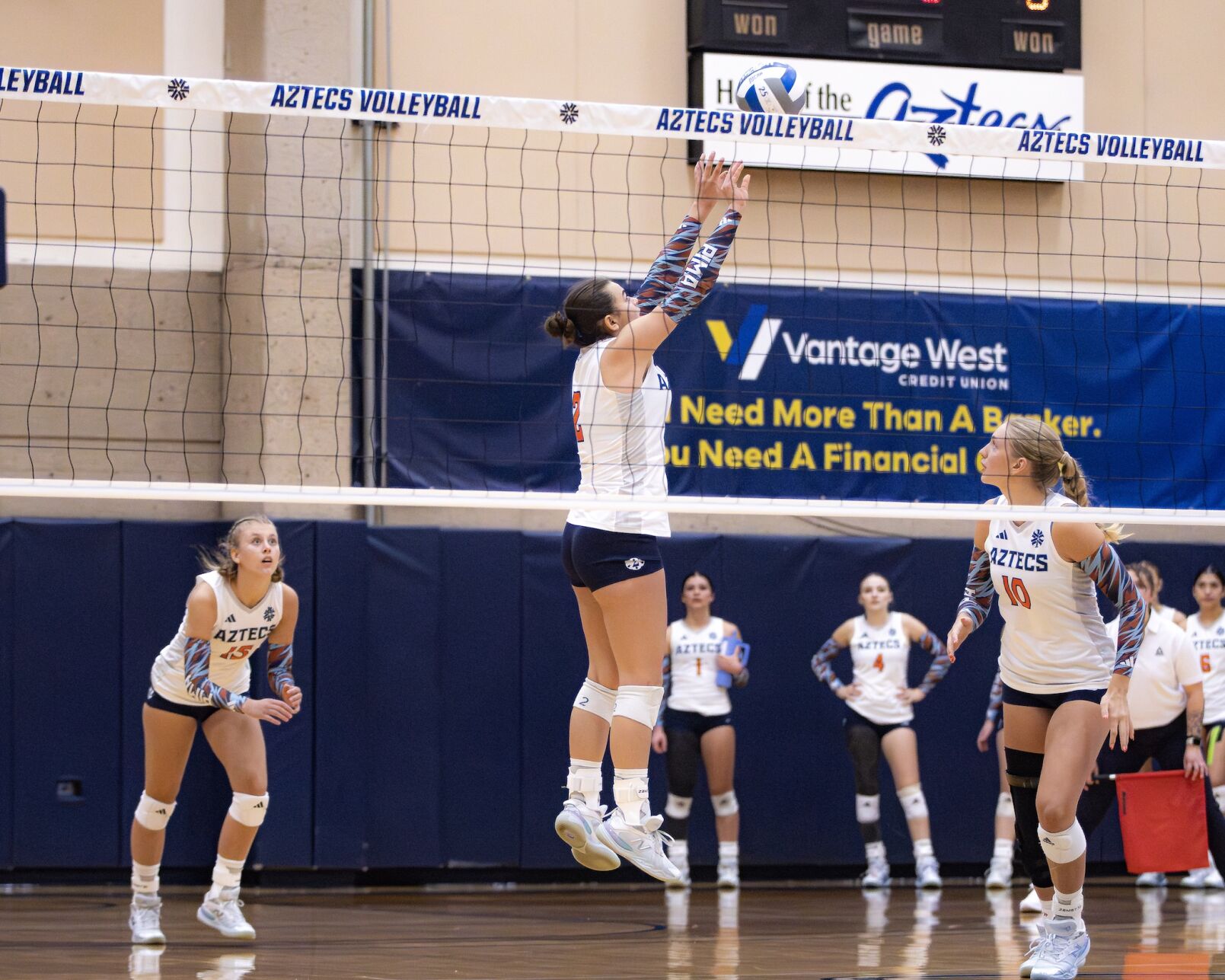 Pima volleyball player Breeze Schelter
